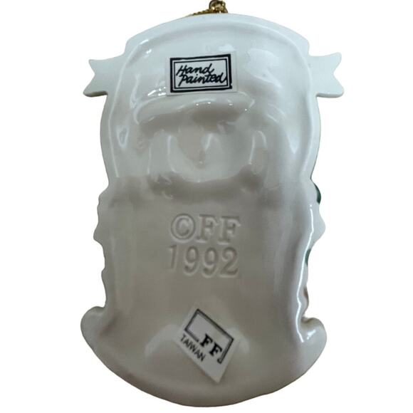 Fitz & Floyd "Rock-A-Bye-Teddy" Baby's 1st Christmas Ornament 1992 With Box - Picture 6 of 9